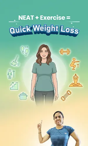 NEAT exercise and quick weight loss fitness YouTube Shorts for women